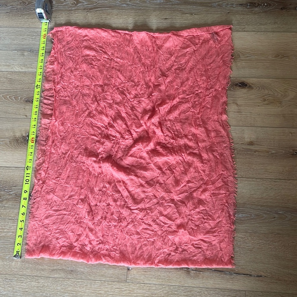 Sheer orange scarf